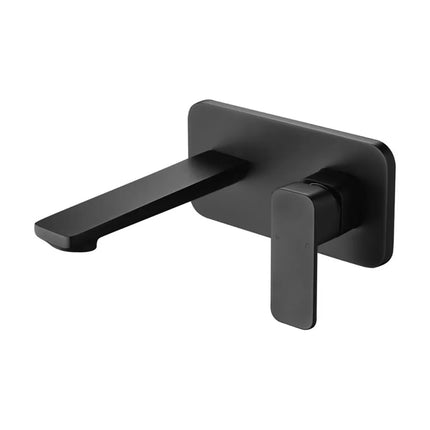 Ikon Seto Wall Basin Mixer Matt Black