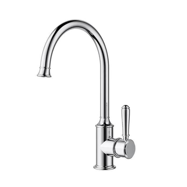 Ikon Clasico Gooseneck Sink Mixer Chrome