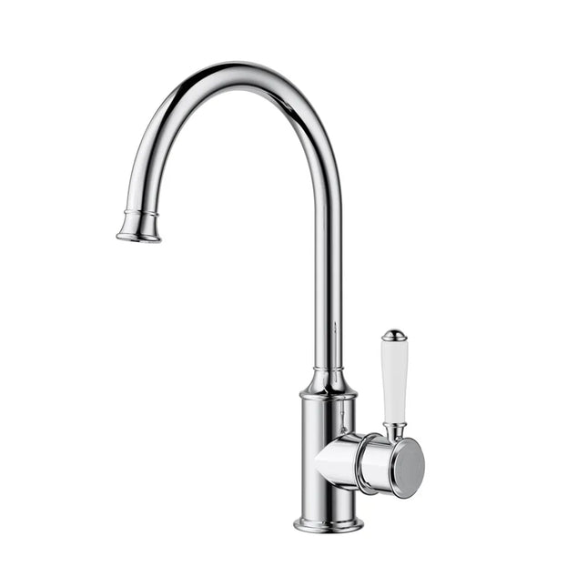 Ikon Clasico Gooseneck Sink Mixer Chrome