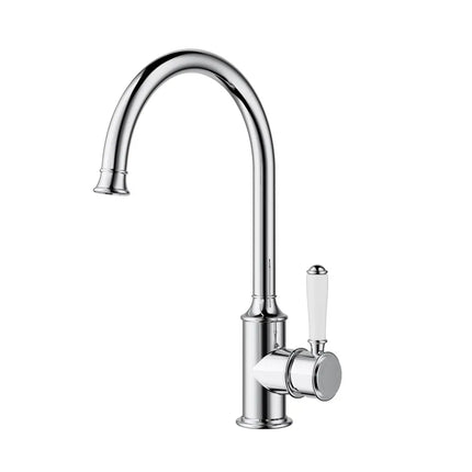 Ikon Clasico Gooseneck Sink Mixer Chrome
