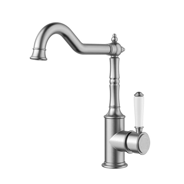 Ikon Clasico Sink Mixer Brushed Nickel