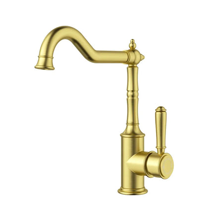 Ikon Clasico Sink Mixer Brushed Gold