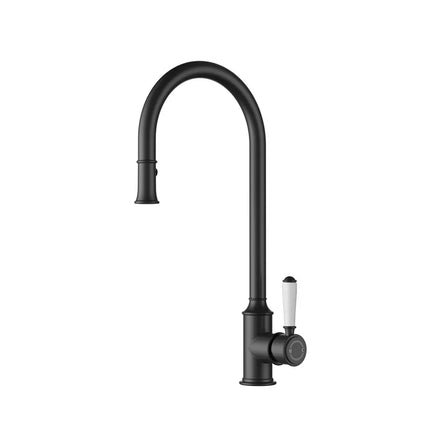 Ikon Clasico Pull-Out Sink Mixer Matt Black