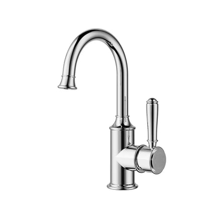 Ikon Clasico Gooseneck Basin Mixer Chrome