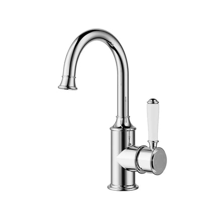 Ikon Clasico Gooseneck Basin Mixer Chrome