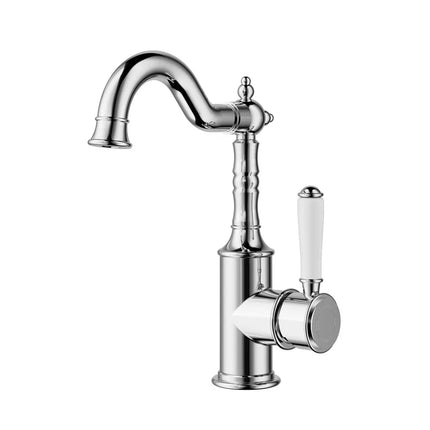 Ikon Clasico Basin Mixer Side Handle Chrome