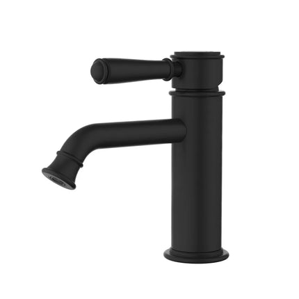 Ikon Clasico Basin Mixer Matt Black