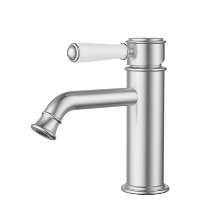 Ikon Clasico Basin Mixer Brushed Nickel