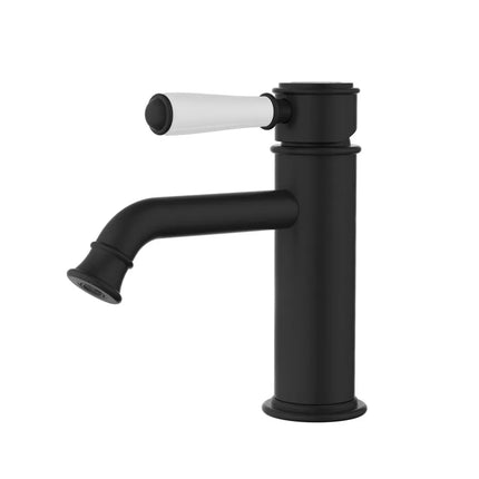 Ikon Clasico Basin Mixer Matt Black