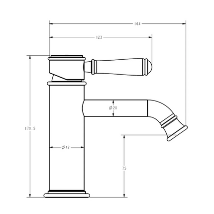 Ikon Clasico Basin Mixer Brushed Nickel