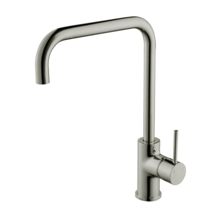 Ikon Hali Square Neck Sink Mixer Brushed Nickel