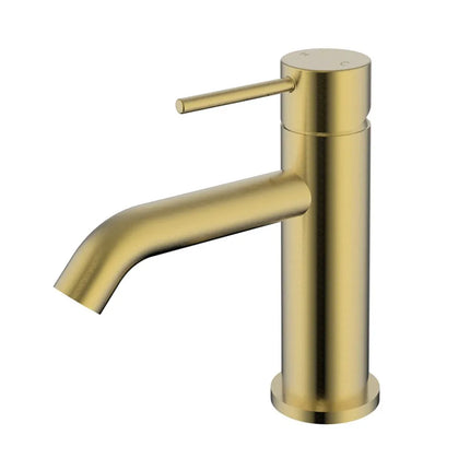 Ikon Hali Basin Mixer Brushed Gold, 2 Sizes