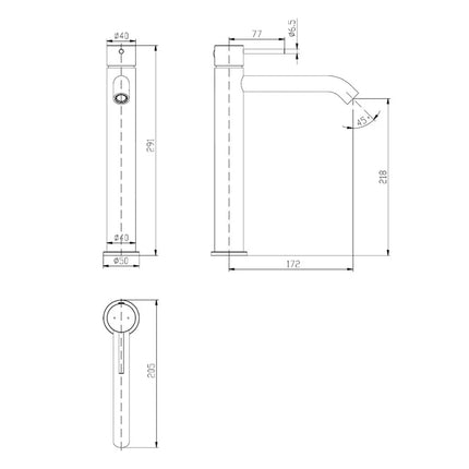 Ikon Hali Basin Mixer Chrome, 2 Sizes