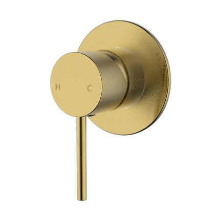Ikon Hali Wall Mixer Brushed Gold