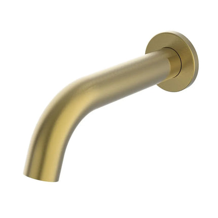Ikon Hali Bath Spout Curved Tip Brushed Gold