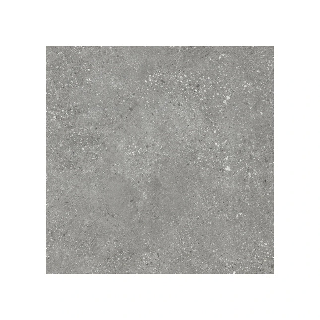Concrete Look Tile Hamilton Dark Grey Matt , 600X600