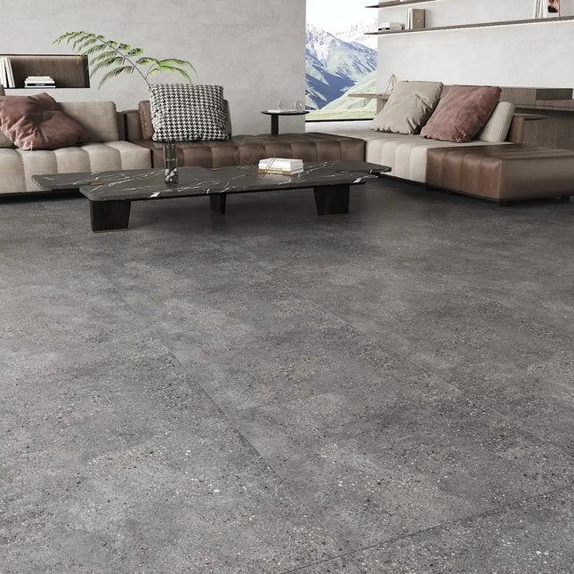 Concrete Look Tile Hamilton Dark Grey Matt
