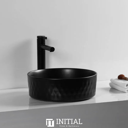 Above Counter Basin Rhombus Shape, Matte Black, 360X360X120 , Default Title