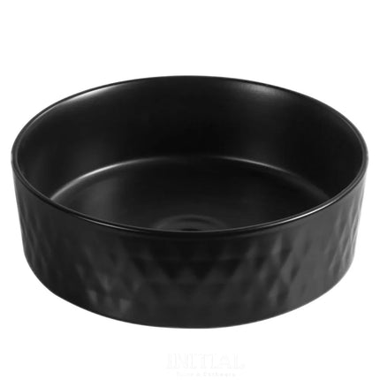 Above Counter Basin Rhombus Shape, Matte Black, 360X360X120 ,