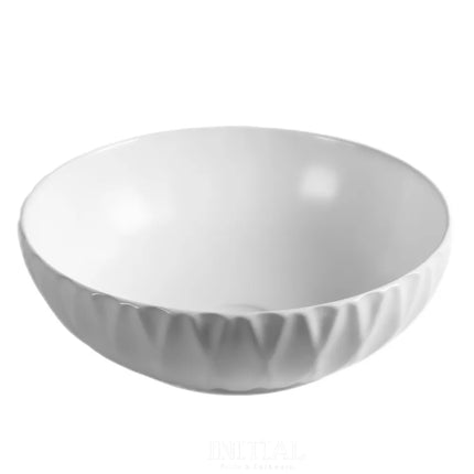 Above Counter Basin Cross Shape, Matte White, 400X400X130 ,