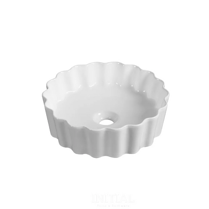 Above Counter Basin Gloss White Bottle Cap Shape 385X385X110 ,