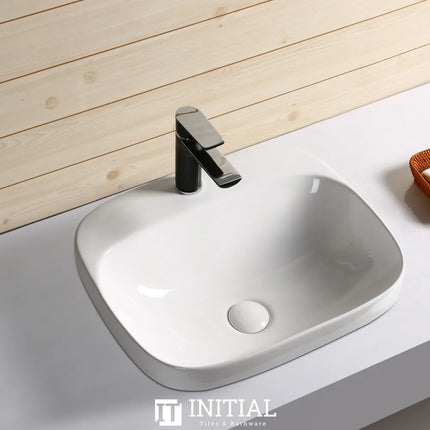 Rectangle Above Counter / Inset Basin Gloss White 500X420X155 ,