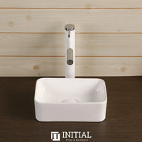 Above Counter Basin Gloss White Rectangle 300X200X100 ,