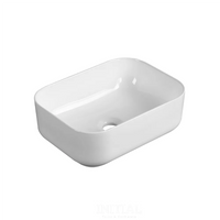Above Counter Basin Gloss White Rectangle 400X300X140 ,