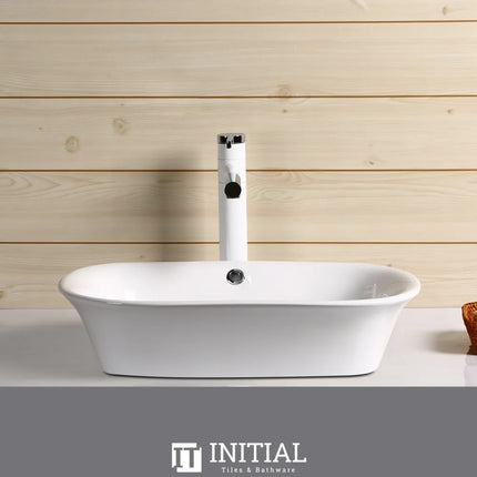 Above Counter Basin Gloss White Rectangle 550X390X155 ,