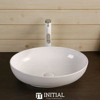 Above Counter Basin Gloss White Oval 515X395X135 ,