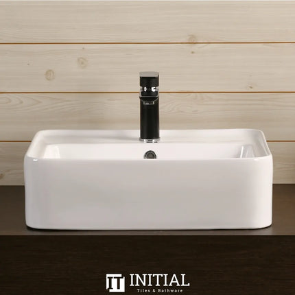 Above Counter Basin Gloss White Rectangle 530X430X155 ,