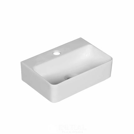 Above Counter Basin Gloss White Rectangle 365X255X110 ,