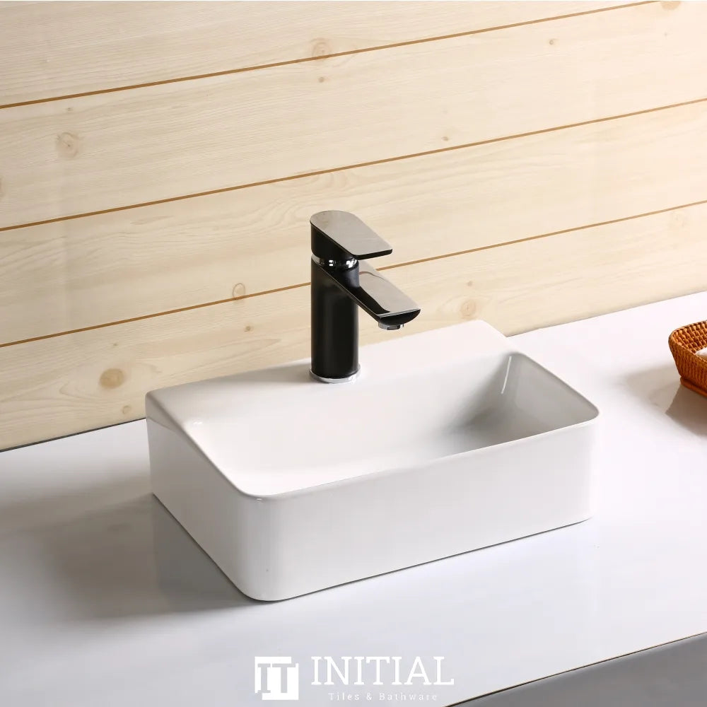 Above Counter Basin Gloss White Rectangle 365X255X110 ,