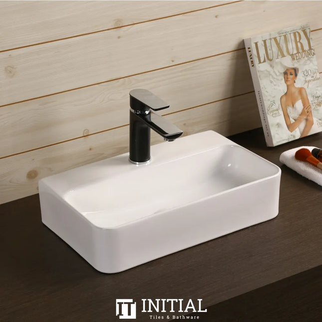 Above Counter Basin Gloss White Rectangle 450X280x110 ,