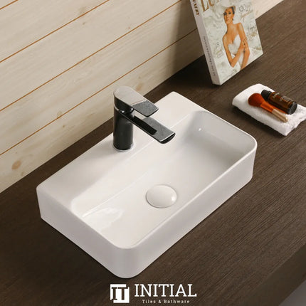 Above Counter Basin Gloss White Rectangle 450X280x110 ,