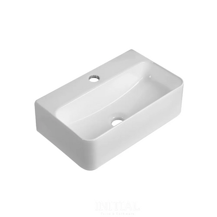 Above Counter Basin Gloss White Rectangle 450X280x110 ,