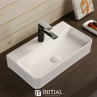 Above Counter Basin Gloss White Rectangle 530X300X110 ,