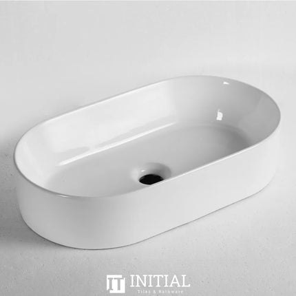 Above Counter Basin Gloss White Oval Shape 530X300X115 ,