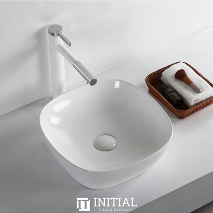 Above Counter Basin Gloss White Square 375X375X120 ,