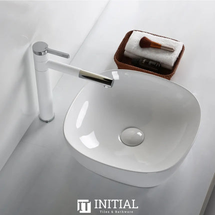 Above Counter Basin Gloss White Square 375X375X120 ,