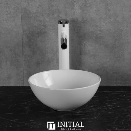 Above Counter Basin Gloss White Round 280X280X115 ,