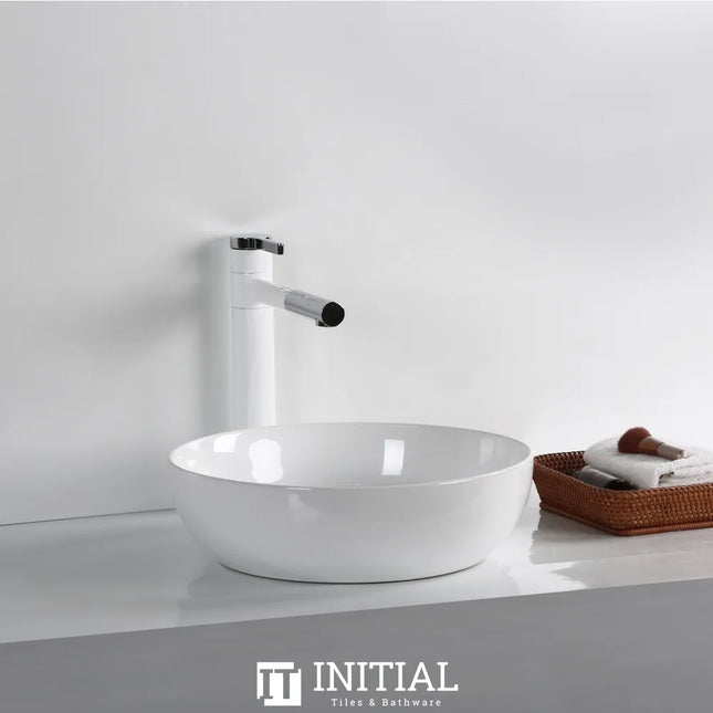 Above Counter Basin Gloss White Round 375X375X110 ,