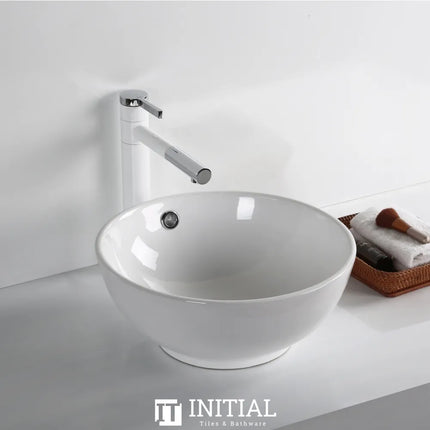 Above Counter Basin Gloss White Round 380X380X150 ,