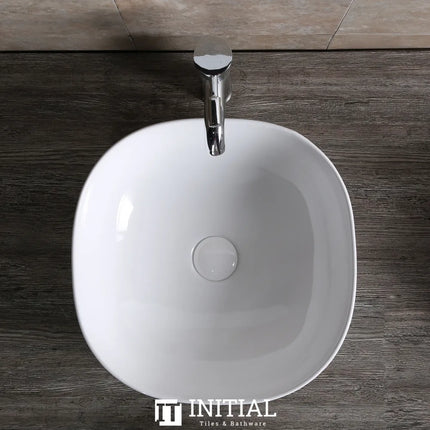 Above Counter Basin Gloss White Square 410X410X145 ,