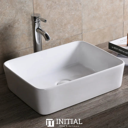 Above Counter Basin Gloss White Rectangle 475X370X140 ,