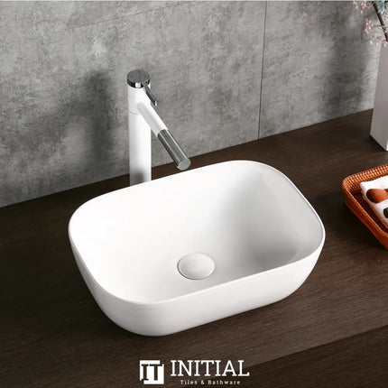 Above Counter Basin Gloss White Rectangle 505X400X140 ,