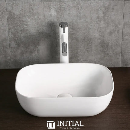 Above Counter Basin Gloss White Rectangle 505X400X140 ,