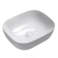 Above Counter Basin Gloss White Rectangle 505X400X140 ,