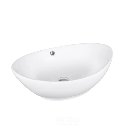 Above Counter Basin Gloss White Oval 590X385X195 ,