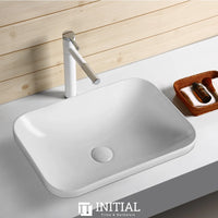Above Counter Basin Gloss White Rectangle 528X368X140 ,